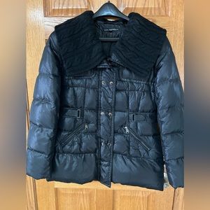 Warm Puffer 3/4 Length Winter Jacket Via Spiga L Good Condition